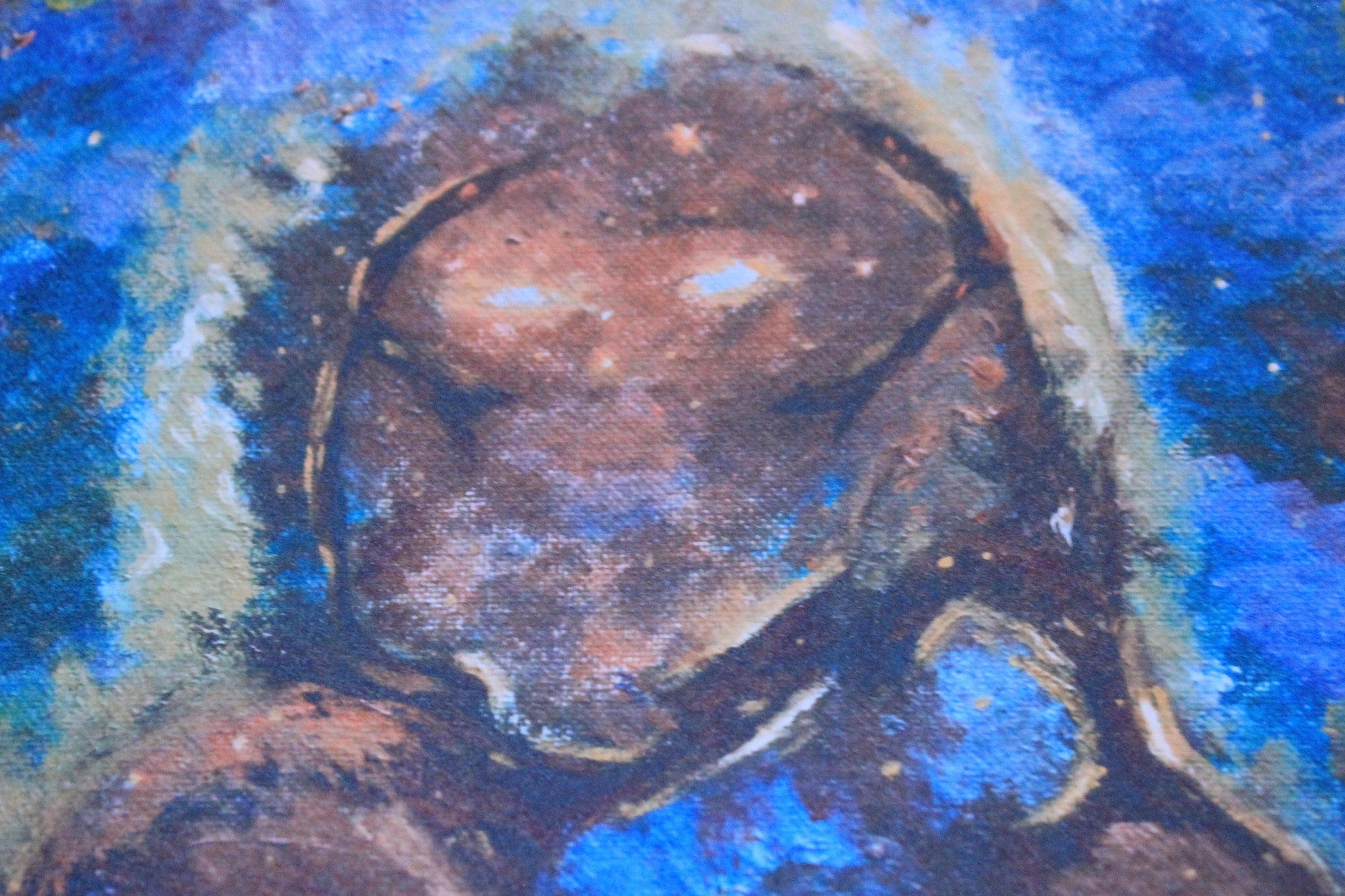Nebula galaxy- oil paint print- Fine Arts Print