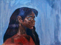 Brown skin women's portrait- Fine art Print- Contemporary arts available in 8x10