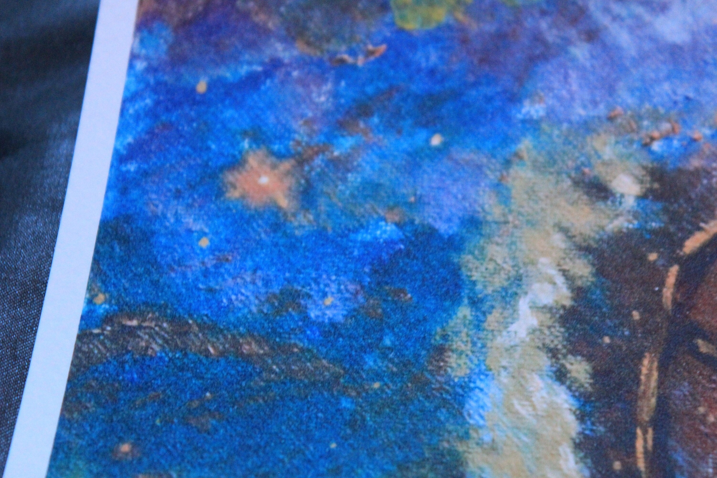 Nebula galaxy- oil paint print- Fine Arts Print