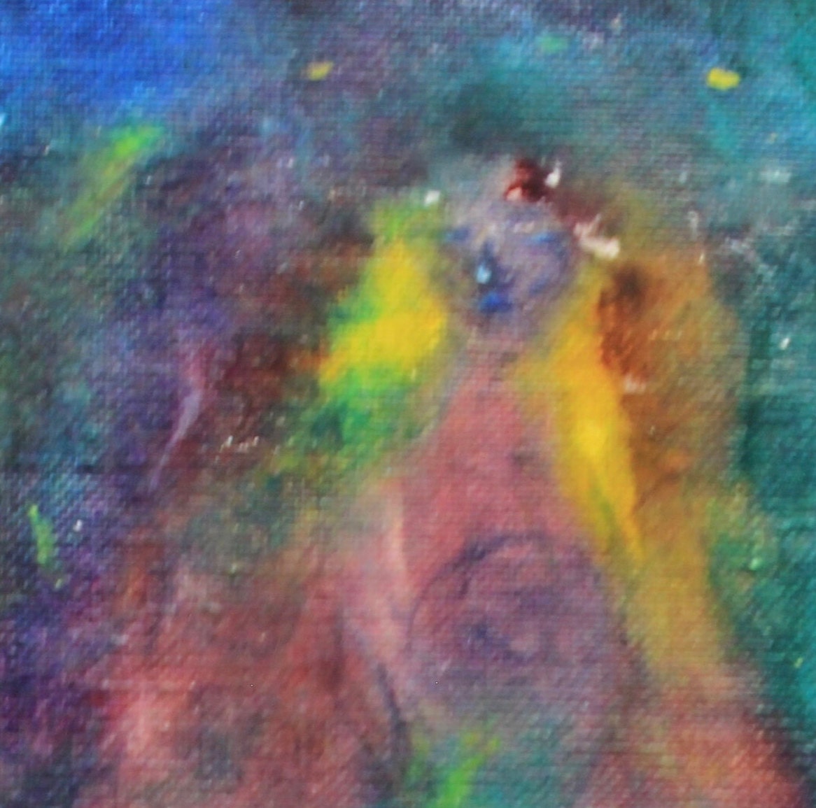 Nebula Galaxy 1- oil paint print- Fine Arts Print