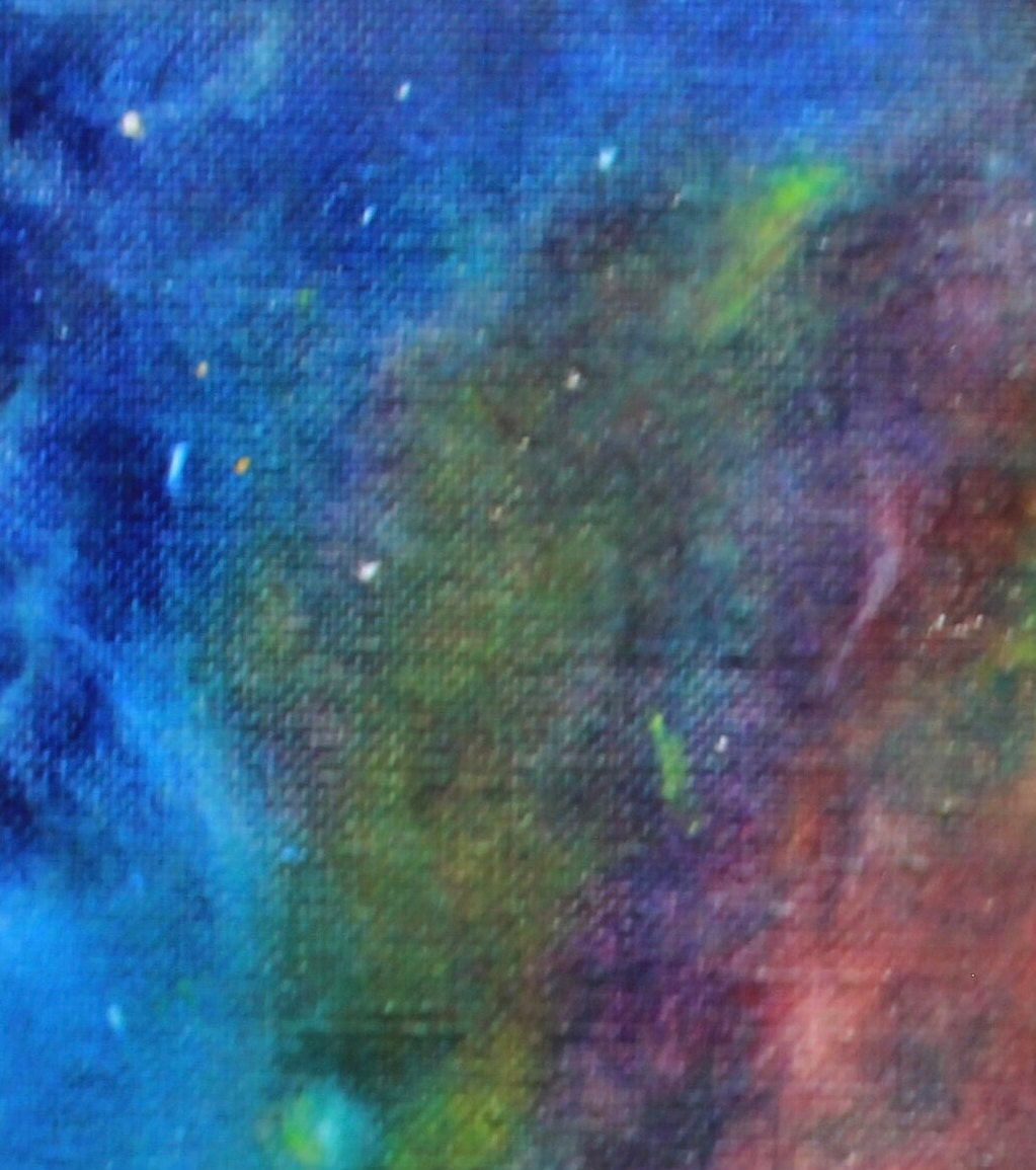 Nebula Galaxy 1- oil paint print- Fine Arts Print