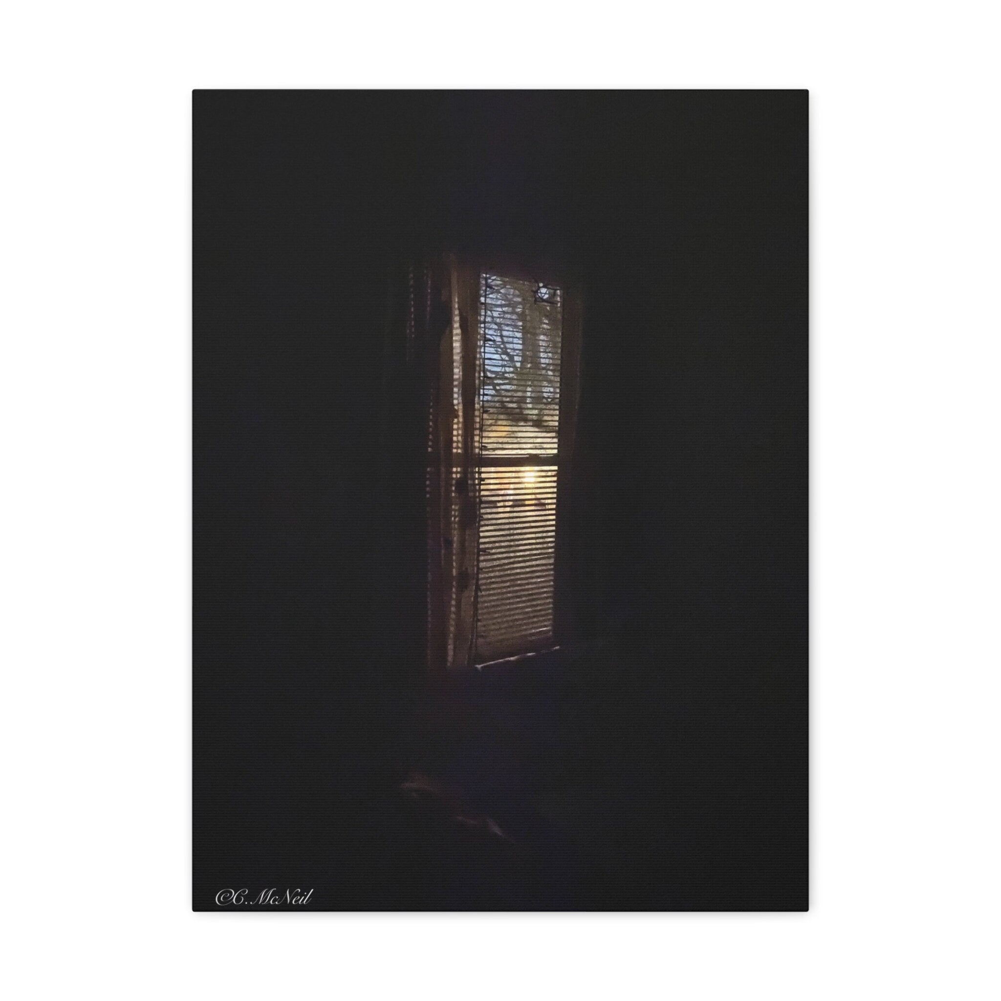 Evening window/ night vibes on Canvas