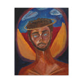 Angelic Man Stain glass oil paint on Matte Canvas, Stretched, 1.25"