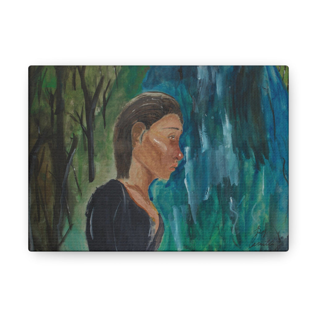 Women crying by the River Canvas Gallery Wraps