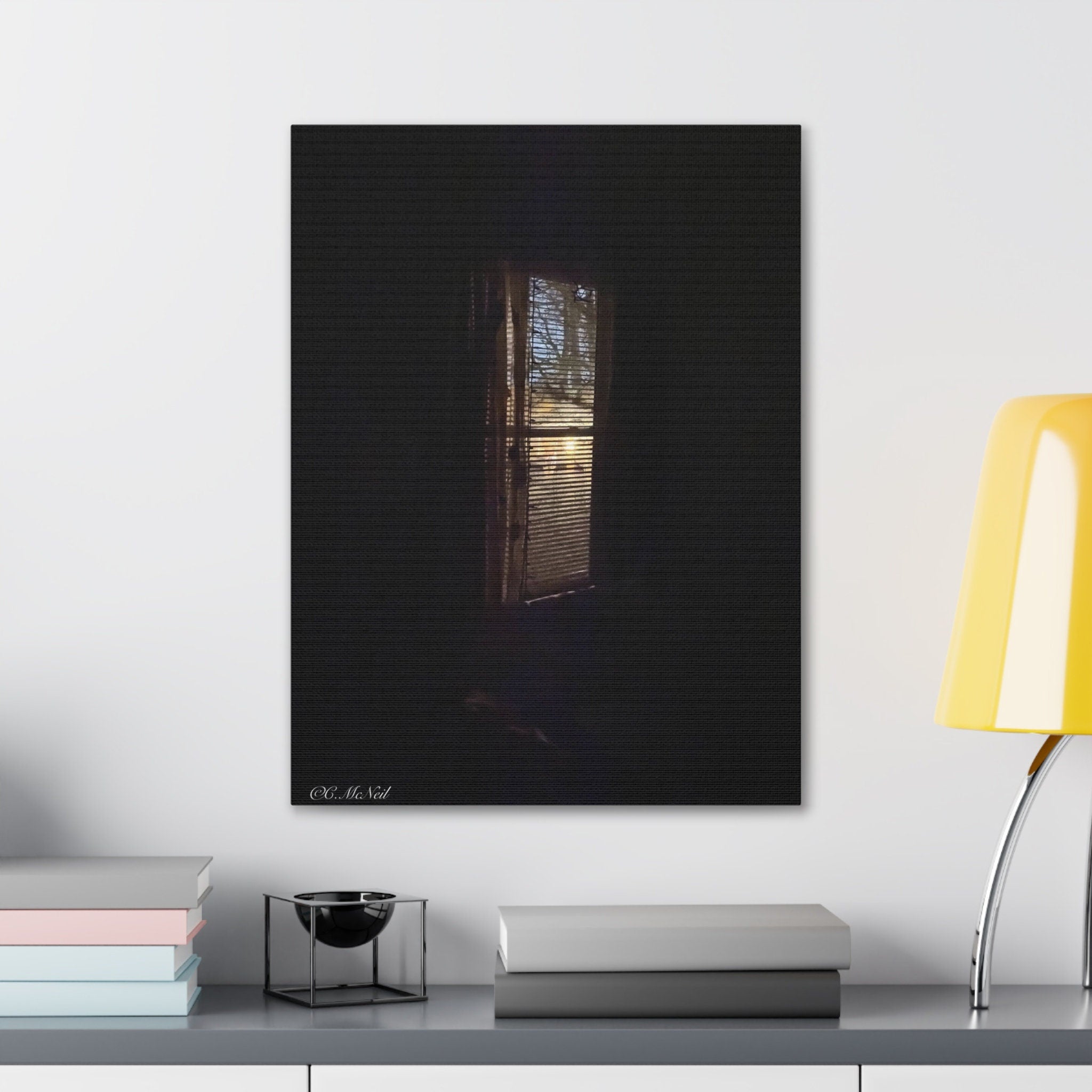Evening window/ night vibes on Canvas