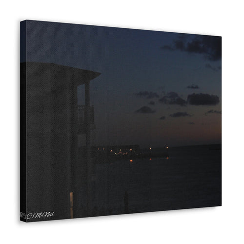 Calm bay sunset Canvas