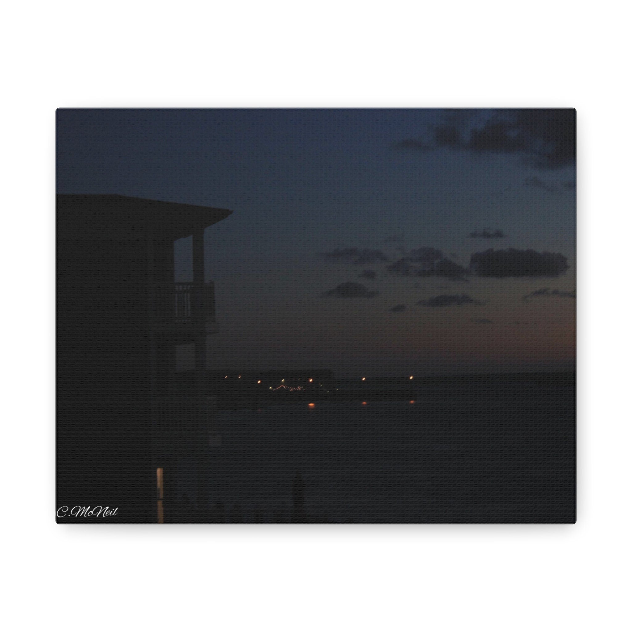 Calm bay sunset Canvas
