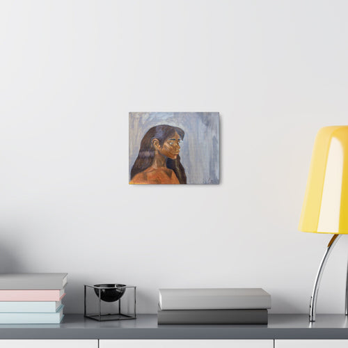 Brown skin women's portrait Canvas Gallery Wraps