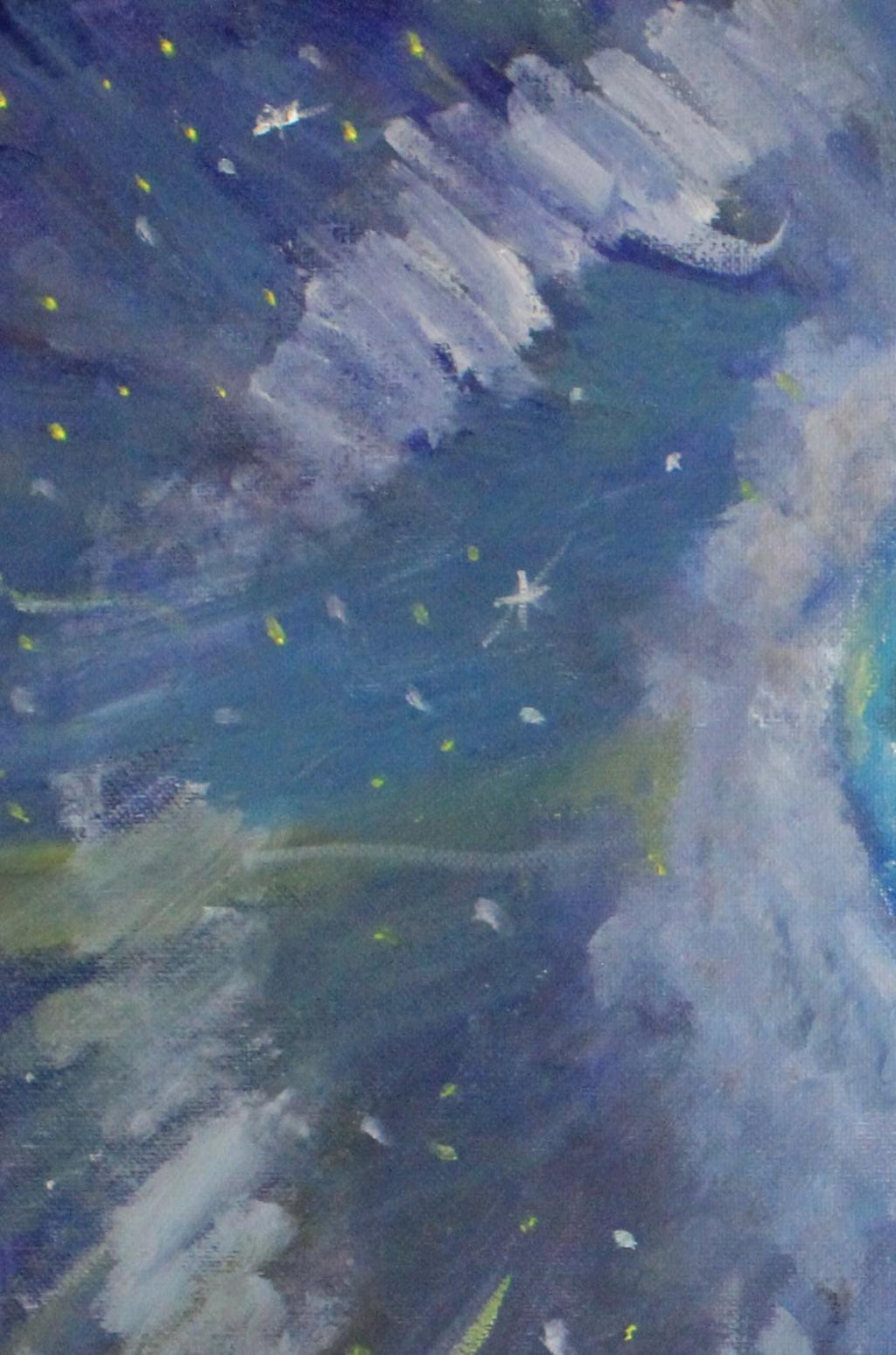 Far Far Away Original Painting by Camilla McNeil. Space art, Nebula, Stars